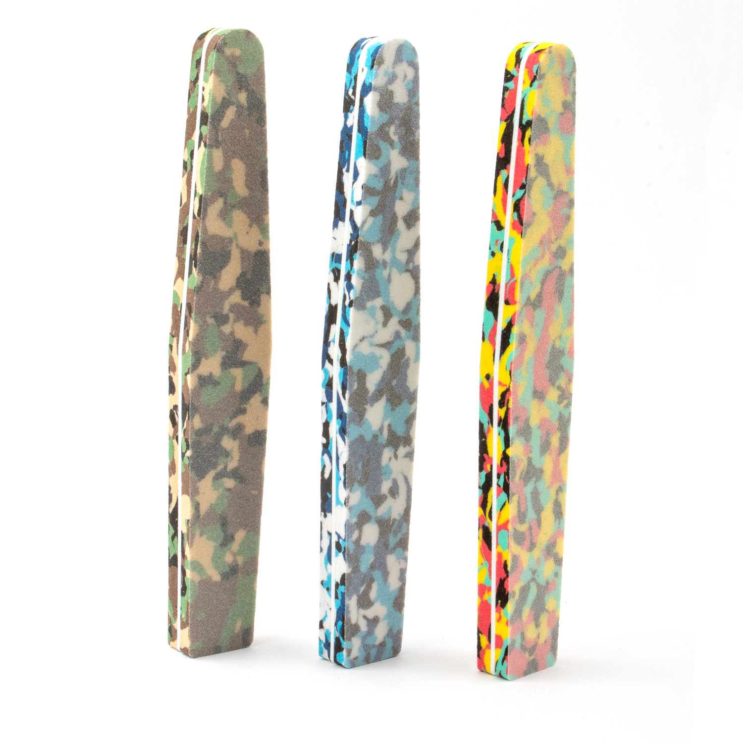 Nueva esponja de alta calidad, ficha de uñas de diamante, tira de pulido, tira de arena de manicuría marrón, alta elasticidad, no se cae arena de manicuría.