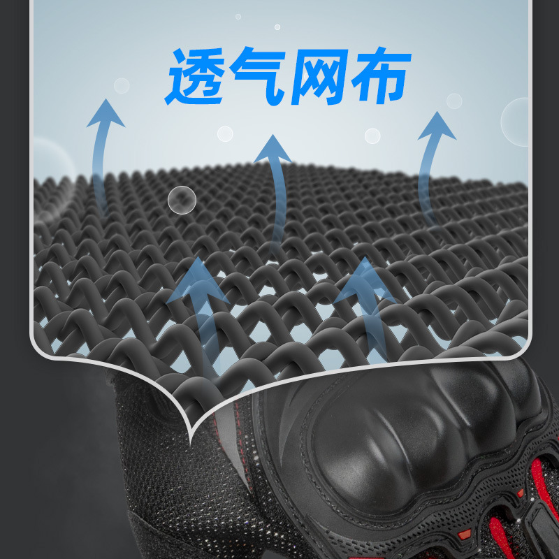 Tribe de carreras guantes de montar en motocicleta verano medio dedo guantes de moto de bicicleta resistentes a caídas de verano para hombres equitación femenina