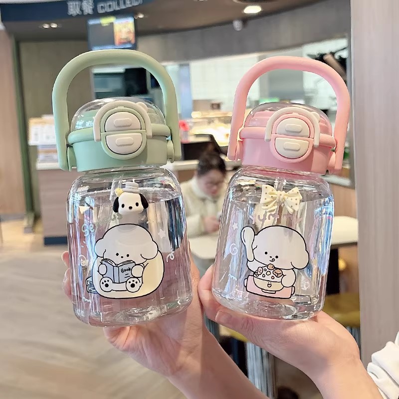 Tazas de agua para niños, niños y niñas, tazas de paja especiales para estudiantes, tazas de plástico portátiles resistentes a altas temperaturas