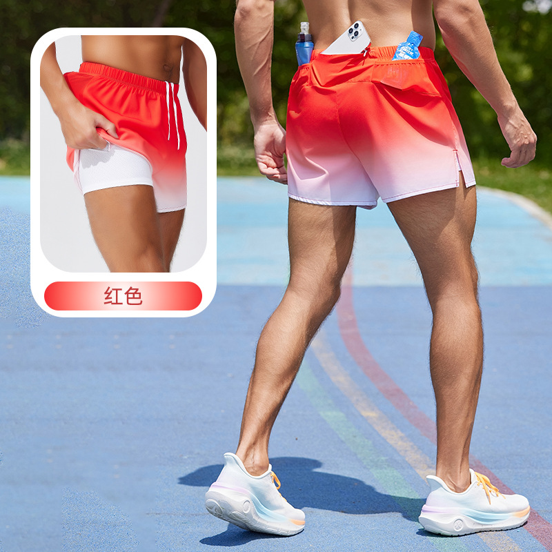 Pantalones Cortos de Playa y Deporte con Doble Capa Poliéster Secado Rápido, Alta Elasticidad para Natación y Gimnasio