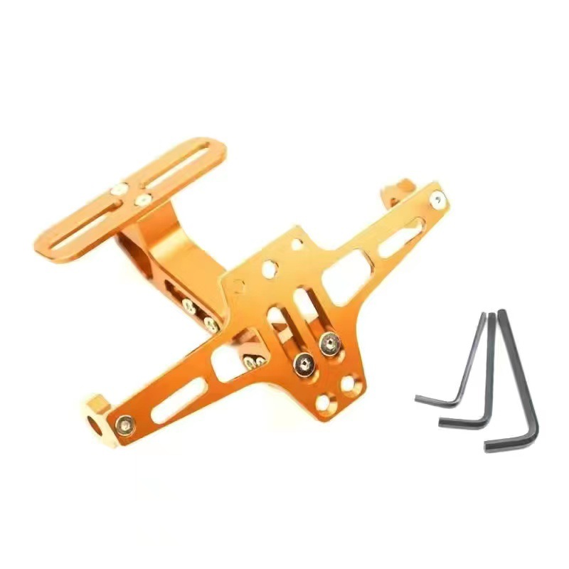 accessories electric motorcycle – Motuoche License plate holder/license plate holder - orange-airplane-license-plate-frame-without-light-tool-included