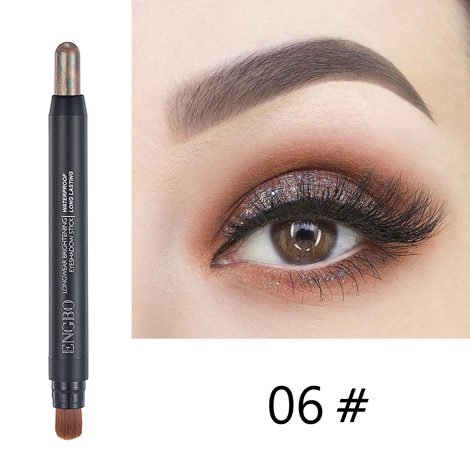 ENGBO Foreign Trade Double-tipped eyeshadow Pen Amazon Best-selling Eyeshadow Pen Set Long-lasting pearlescent Cross-border Eyeshadow undefined
