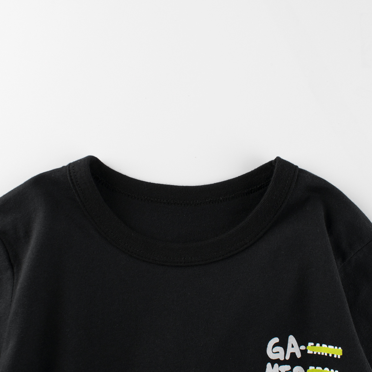 27kids ropa para niños coreanos cuello redondo media manga ropa para niños transfronteriza al por mayor camiseta de manga corta para niños ropa de verano para niños