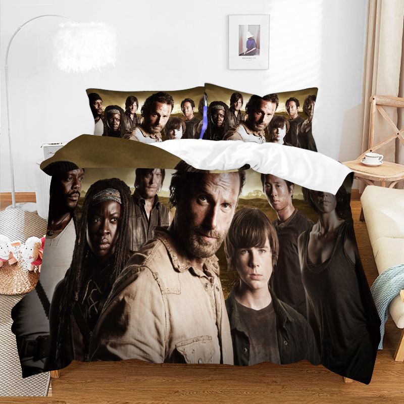 Conjunto de três quatro peças, capa de edredom pode ser personalizada_voghion.com