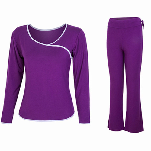 Modal Yoga Wear Suit Women's Summer Slim Temperament Large Size Dance Fashion Sports Loose Fitness Wear