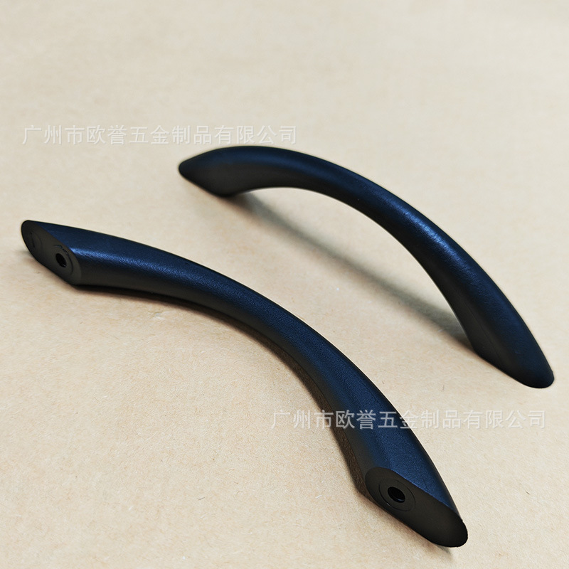 PE arco manija de plástico simple muebles de alta calidad mango de puerta de almacenamiento cajón manija puerta de gabinete zapato manija puente