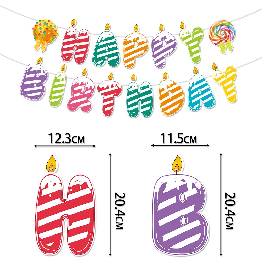 Nueva decoración de fiesta de cumpleaños con tema de caramelo