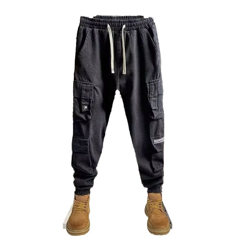 Pantalones de trabajo de otoño y invierno, pantalones de calentamiento sueltos, bolsillos de reparación de automóviles, pantalones de protección laboral sueltos, tubo recto