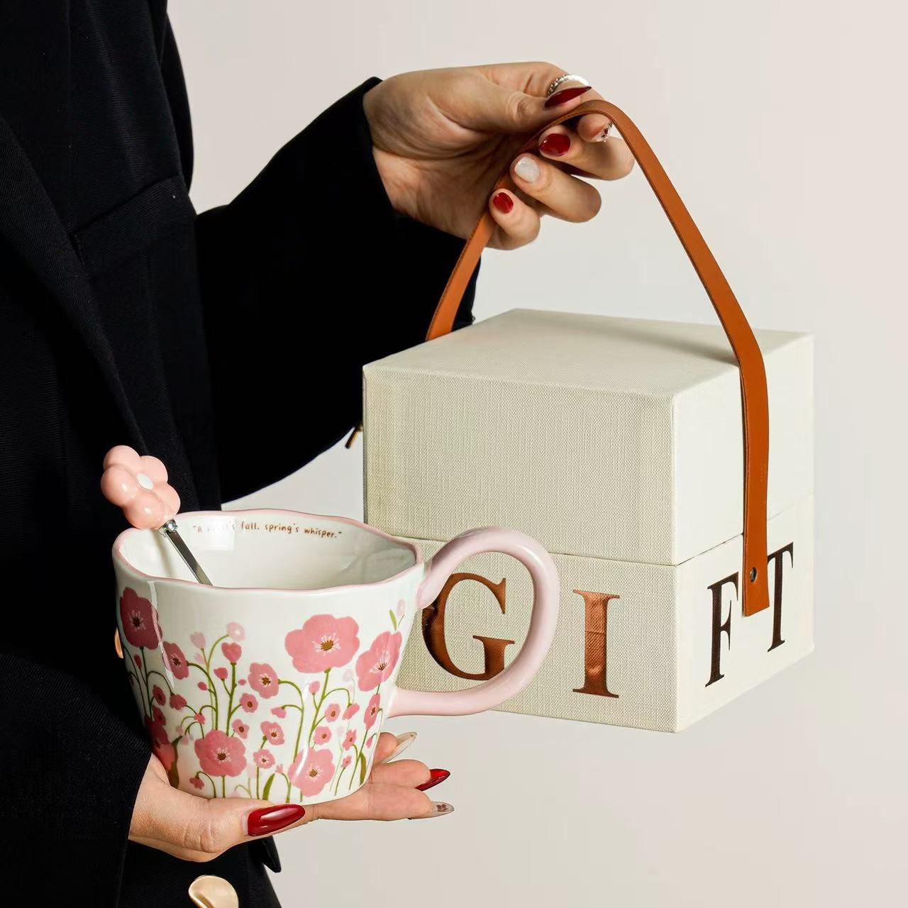 Tazas de cerámica de gran capacidad de tazas de agua de pareja de alta calidad tazas de café de oficina de mujeres tazas de té