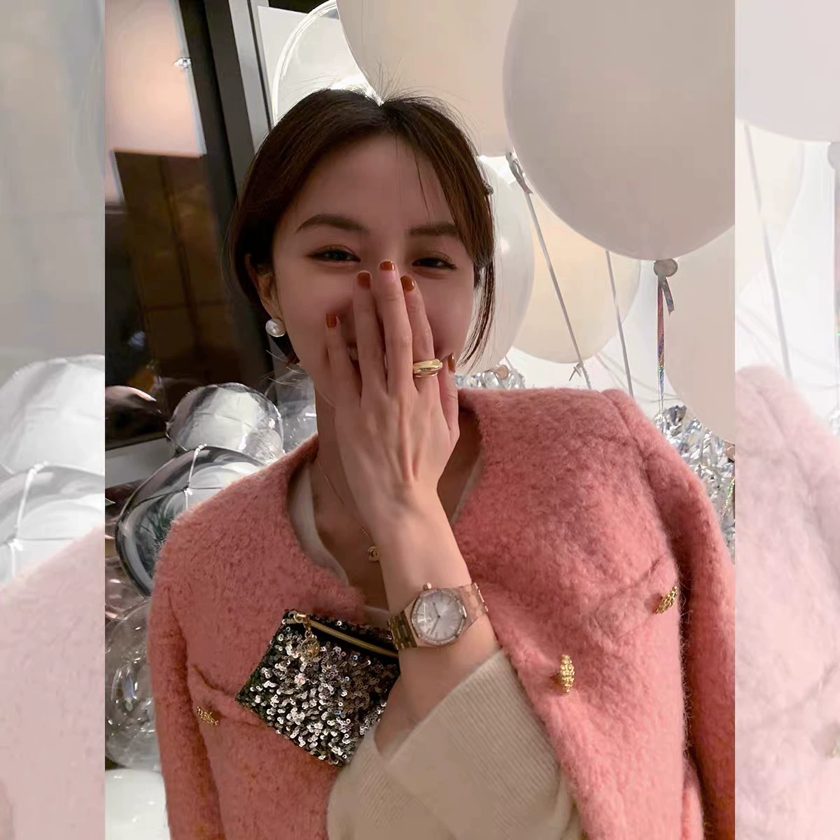 Тяжелая промышленность Альпака Круг пальто женский зимний свободный светский темперамент короткий топ