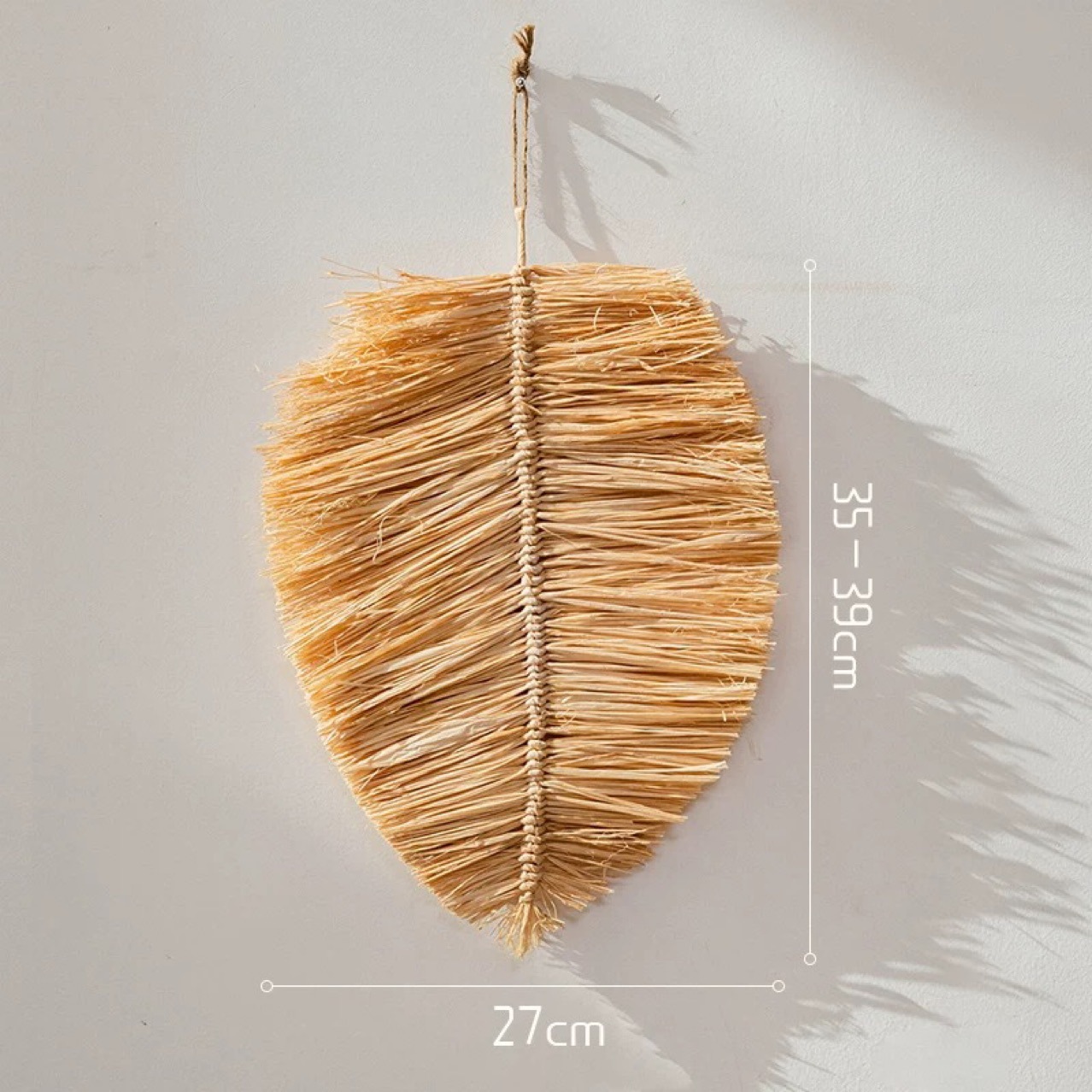 Xianjie Japanische Raffia-Stroh-Eingangsdekoration, Hintergrundwandbehang, Ornament im Wabi-Sabi-Stil_voghion.com