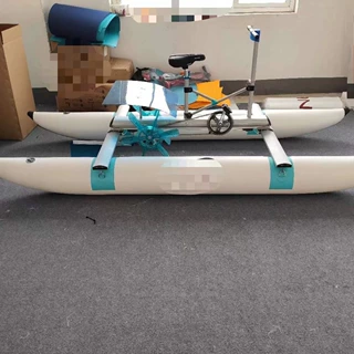 便携水上自行车 公园水上脚踏船 单人 双人 脚踏观光休闲艇
