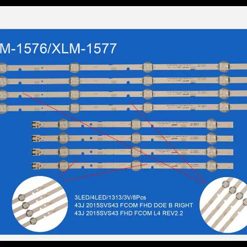 XLM-1576-1577 43j5200液晶电视机背光灯条电视背光源