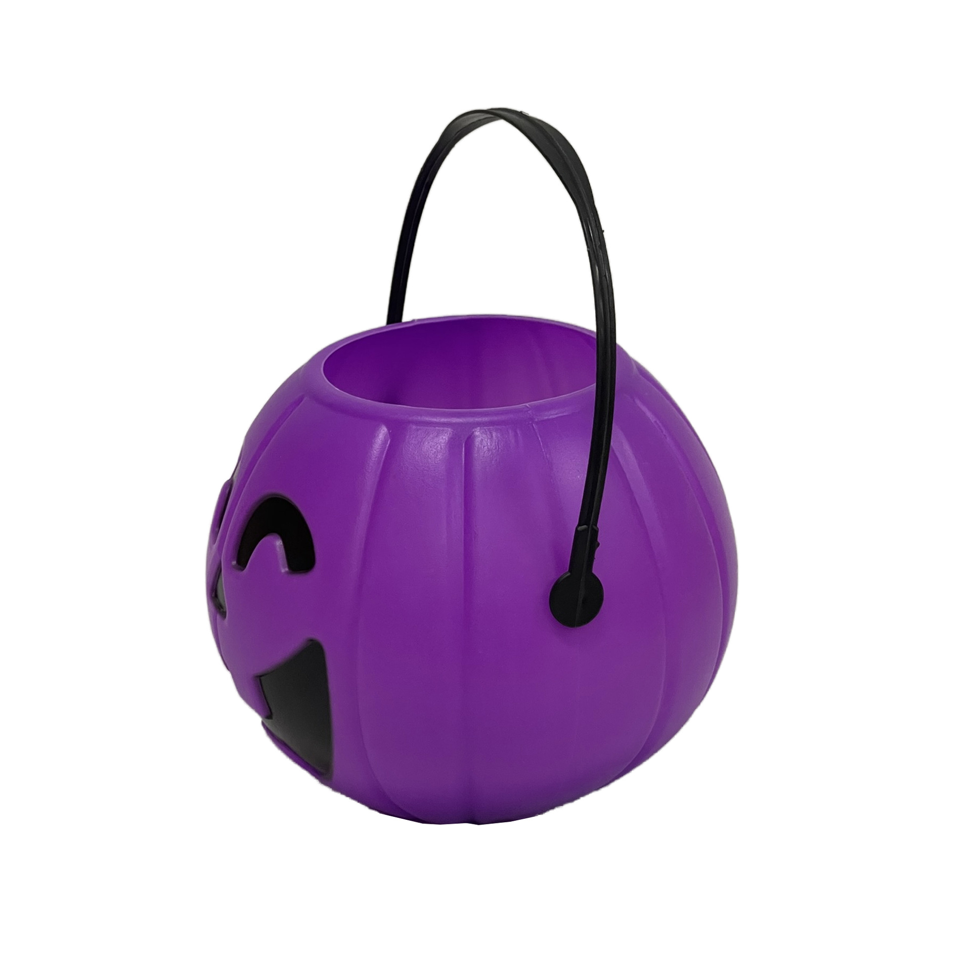 Halloween calabaza lata cubo cara sonriente calabaza fantasma fiesta actividad accesorios de vestir calabaza portátil lata de dulces