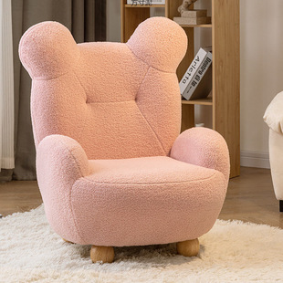 Small Sofa Chair Cute Baby Single Seat Mini Lazy Children's Small Sofa Lambswool Simple Supply Chain