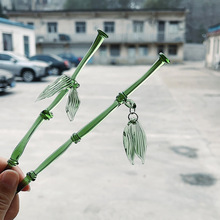 永夜星河发簪凌妙妙虞书欣同款纯手工淄博琉璃竹子头饰品玻璃发饰
