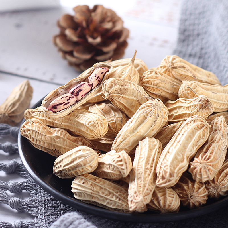 2023新雲南七彩野地花生帶殼熟花生新鮮黑花生米孟連五彩花生種子