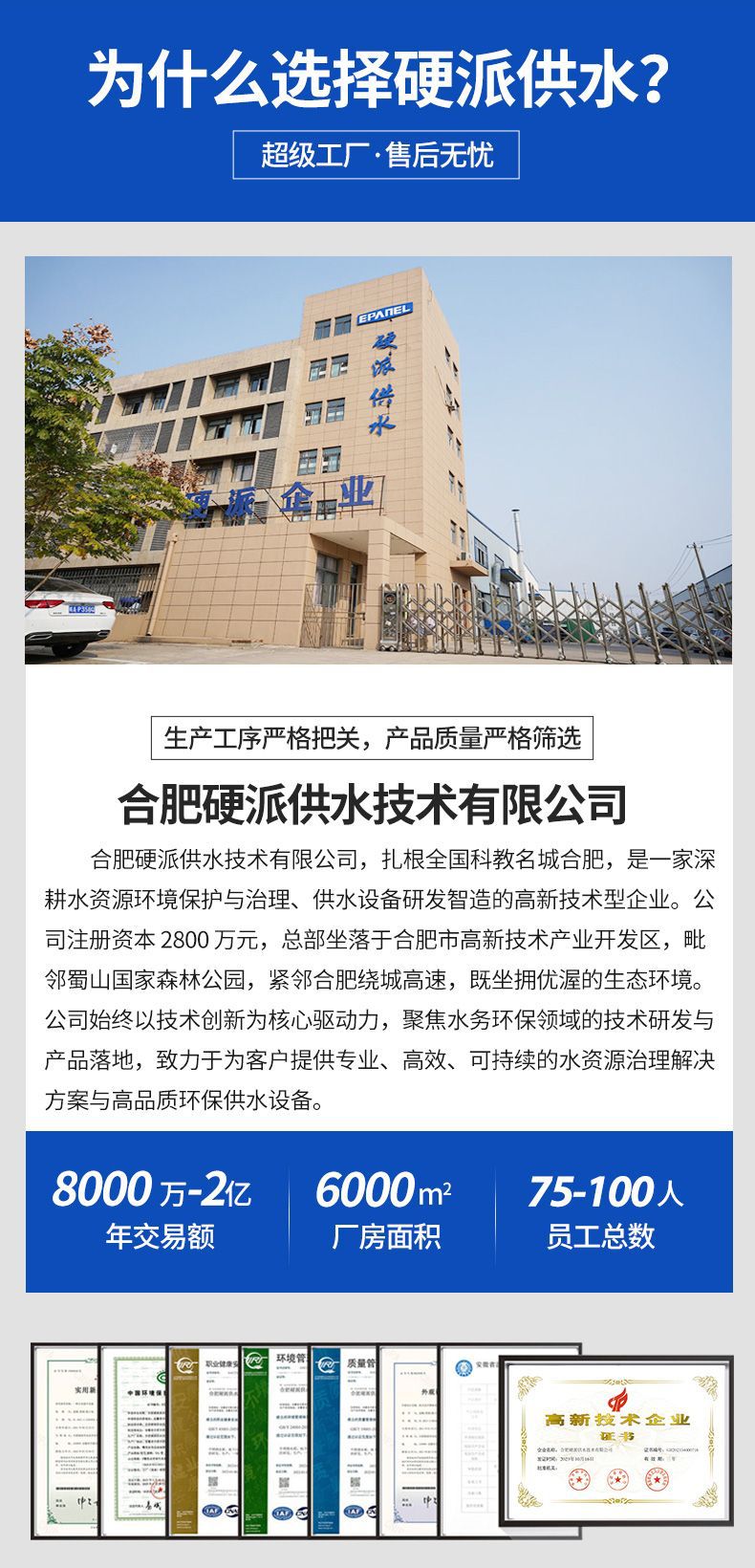 Интегрированная наземная пожарная насосная станция Hefei Hardcore