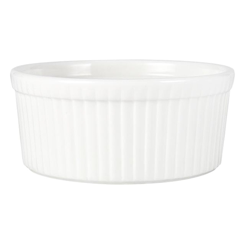 Tazas de cerámica creativas con rayas para hornear - Resistentes a altas temperaturas, para soufflé, helado, pudín, venta al por mayor de fábrica