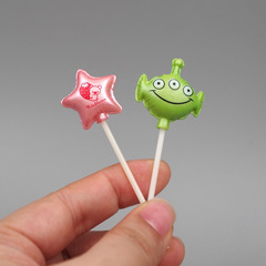 Foreign trade bulk goods Three-eyed monster Three-eyed alien Five-pointed star Balloon Cartoon character model toy Micro scene DIY