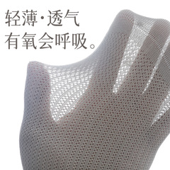 Pure Cotton Socks Wholesale Men Spring and Summer Mesh Thin Boneless Antibacterial Ear-Hook Non-Slip Invisible Full Cotton Short Socks