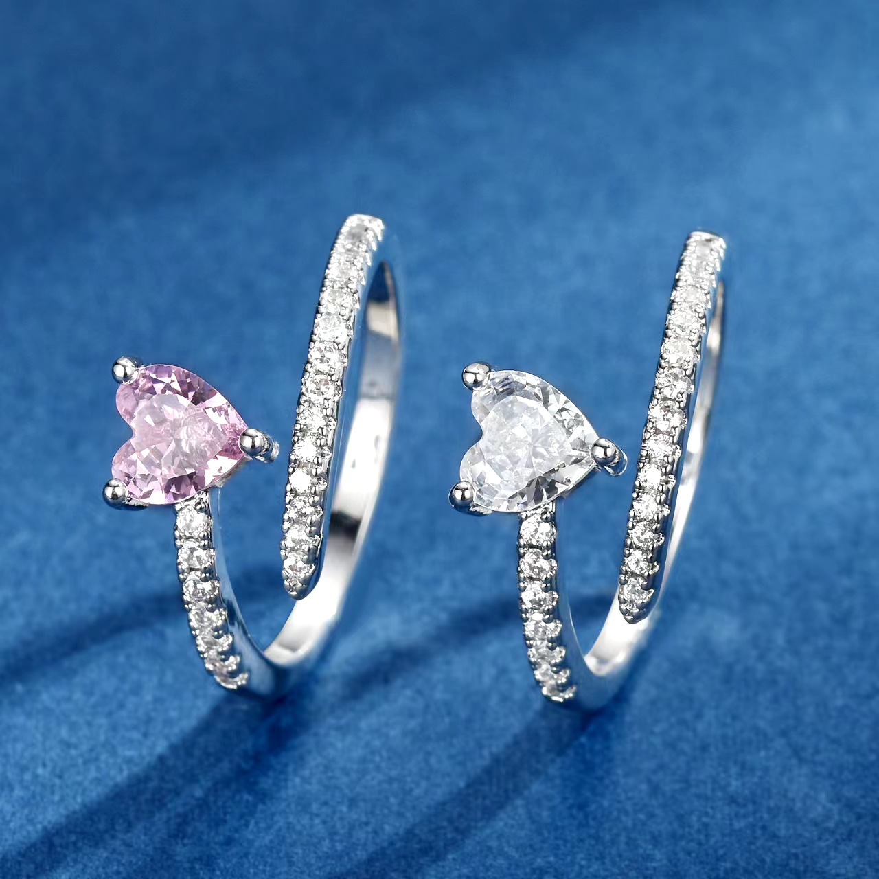 Ring open design voor dames met zirkonia elegante minimalist_voghion.com