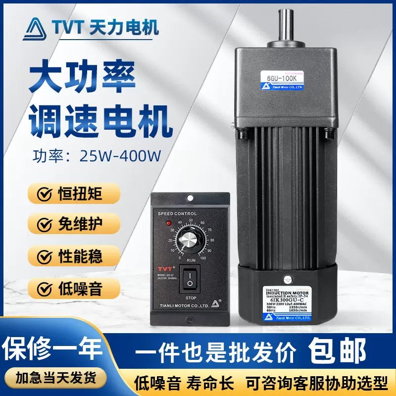 厂家小型减速电机马达6IK300RGU-C微型交流调速电机220V定速电机