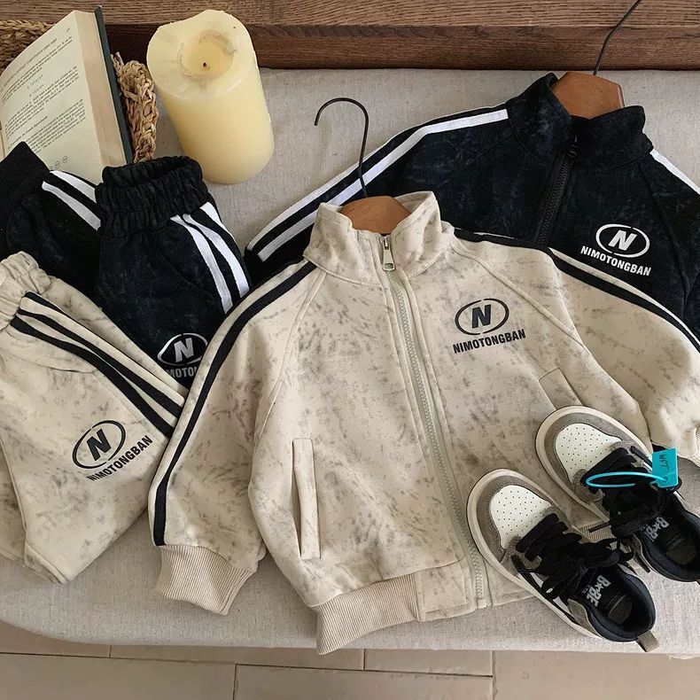 男童春秋套装2025新款中小童运动服儿童春装卫衣卫裤两件套痞帅潮|undefined