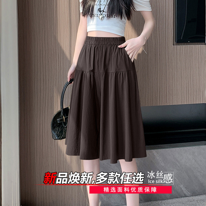 Solid Color Thin Workwear Casual Pants for Women, Summer 2026 New Style, Loose Wide-Leg Cropped Pants for Petite Women Solid Color Thin Workwear Casual Pants for Women, Summer 2026 New Style, Loose Wide-Leg Cropped Pants for Petite Women