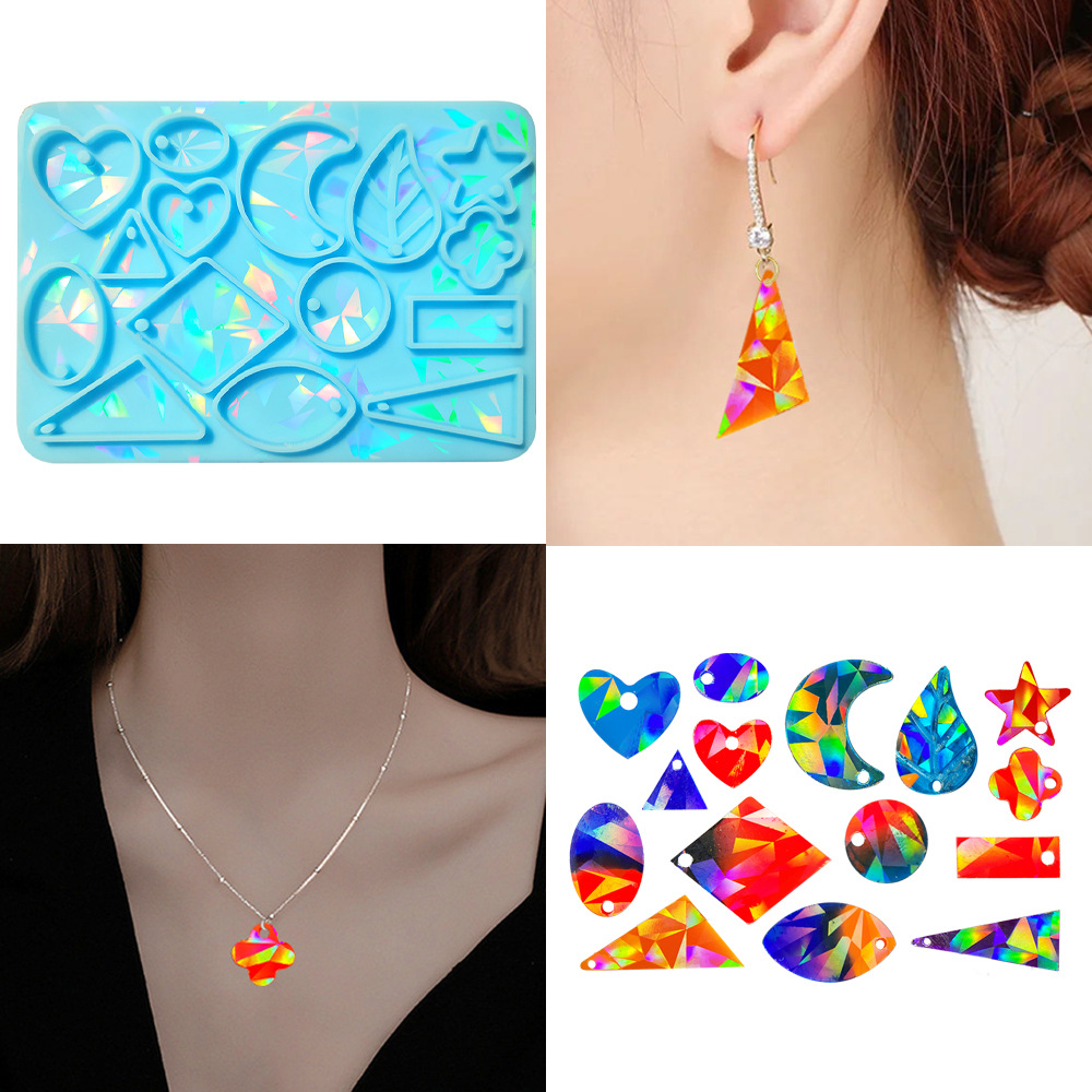 Geometric earrings handmade