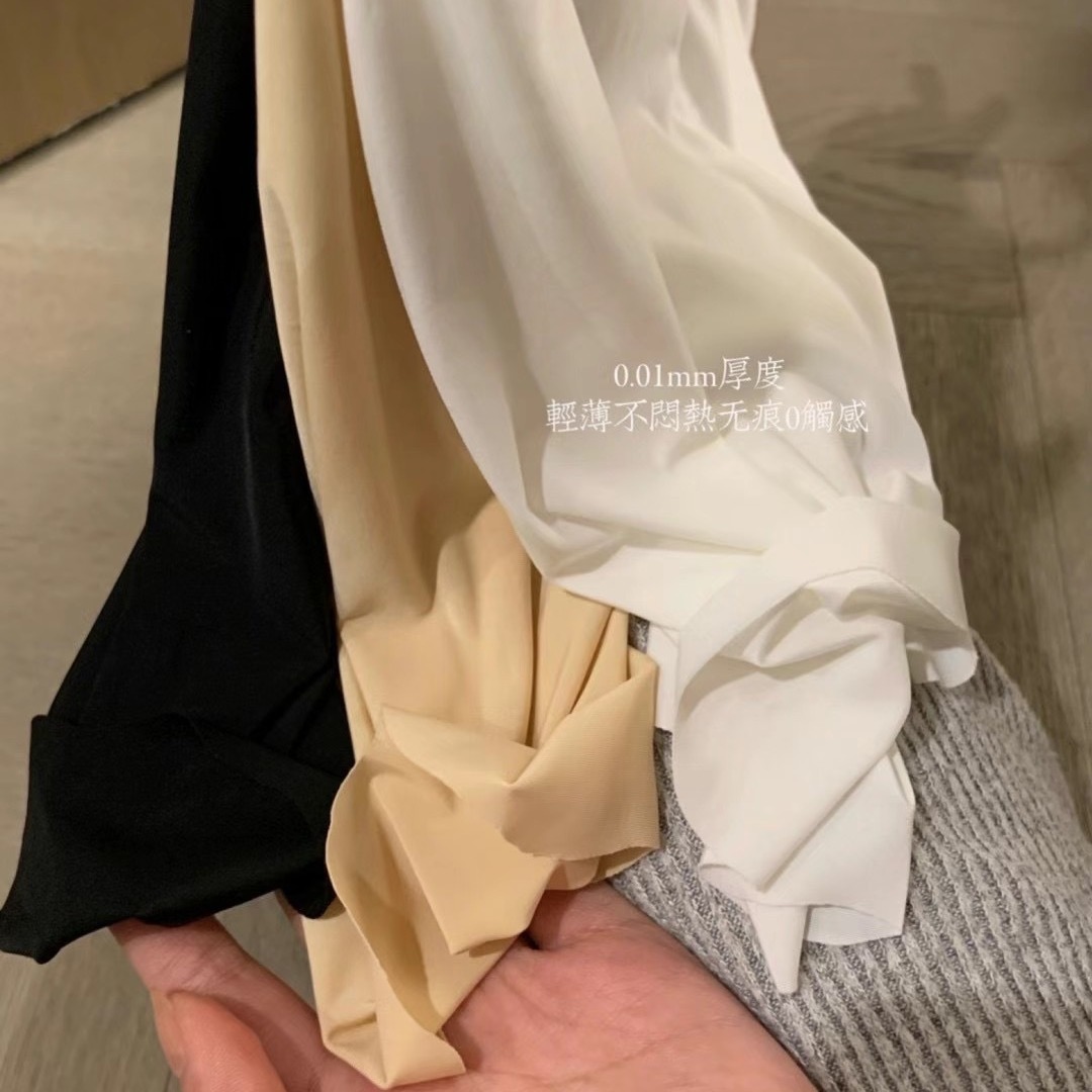 Verano sin costuras pantalones de seda de hielo color sólido de una pieza de cintura alta delgada desgaste exterior seguro bottoming pantalones cortos anti-exposición para las mujeres