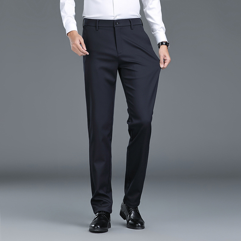 Yago High-end Mulberry Silk Casual Pants Men's Straight Loose Summer New Thin Non-ironing Business Pants Men's