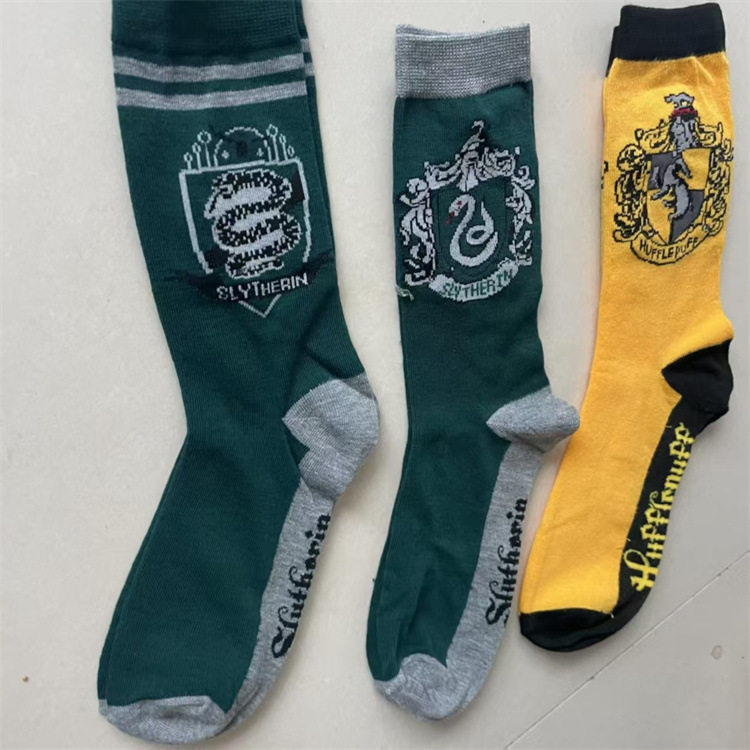 Cross-Border European and American Harry Potter Foreign Trade College Socks Gryffindor Hogwarts Slytherin College Socks