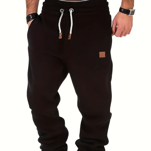 Spring and Autumn Men's Casual Sports Long Pants Fleece-lined Sweatpants Hip-hop Loose Fashionable Men's Pants
