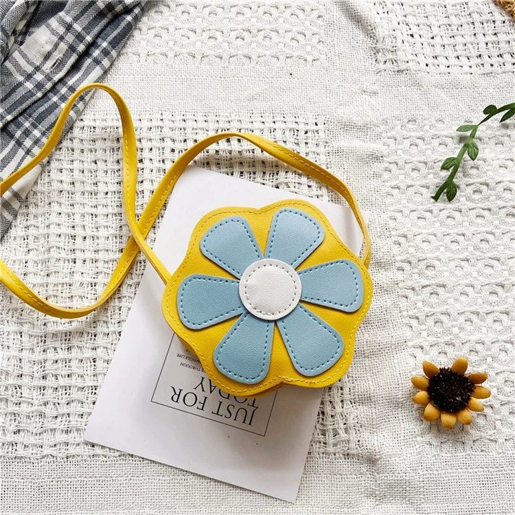 Fashionable cute small children's bag, wallet for princess, flowered