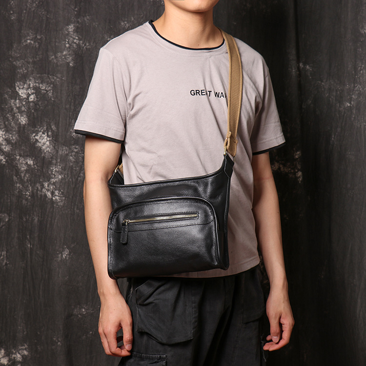 Cross-border New Men's Genuine Leather Shoulder Bag Women's Soft Cowhide Crossbody Bag Large Capacity ipad Bag Fashionable Men's Bag Cross-border New Men's Genuine Leather Shoulder Bag Women's Soft Cowhide Crossbody Bag Large Capacity ipad Bag Fashionable Men's Bag