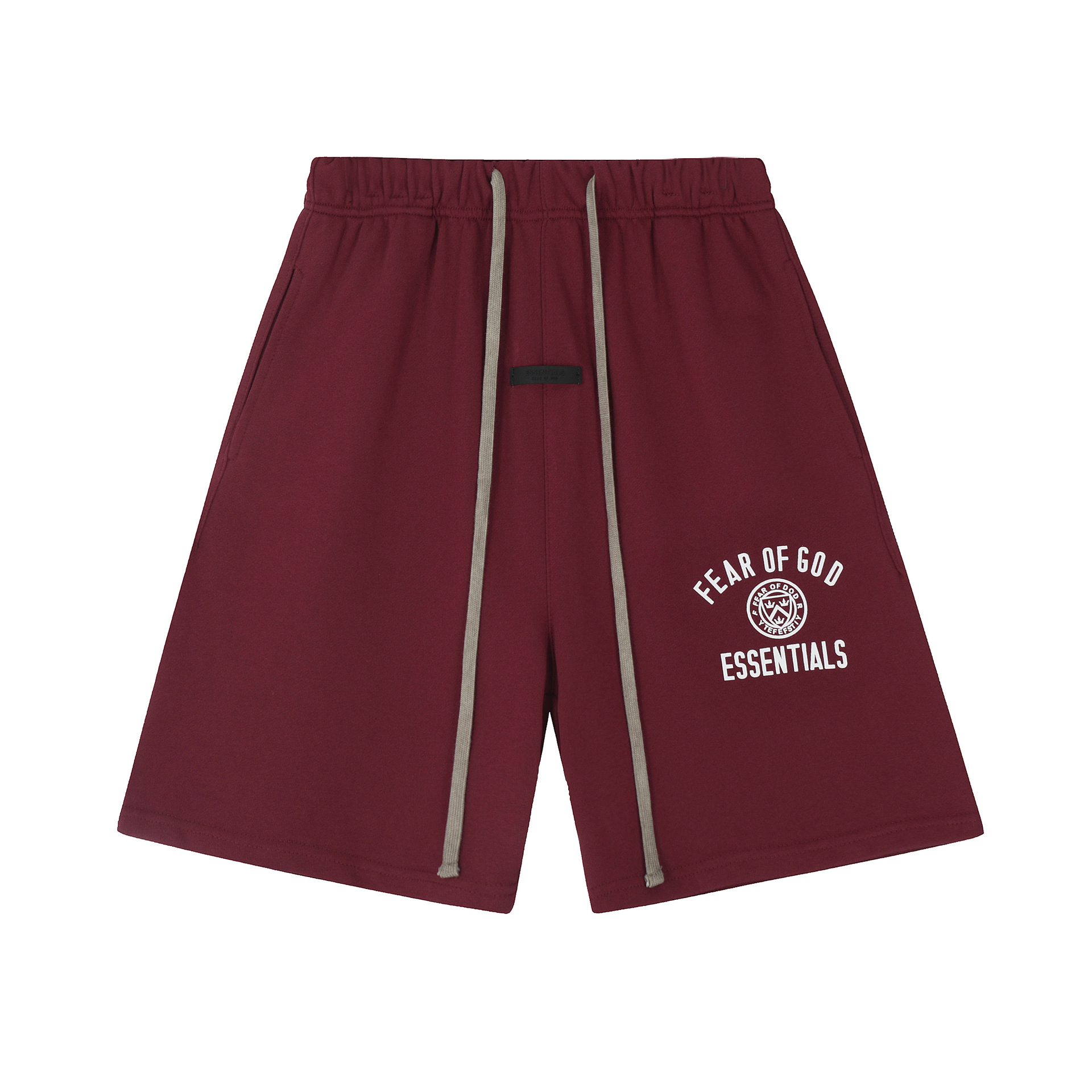 Fear of God Essentials Sweat Shorts Logo Burgundy