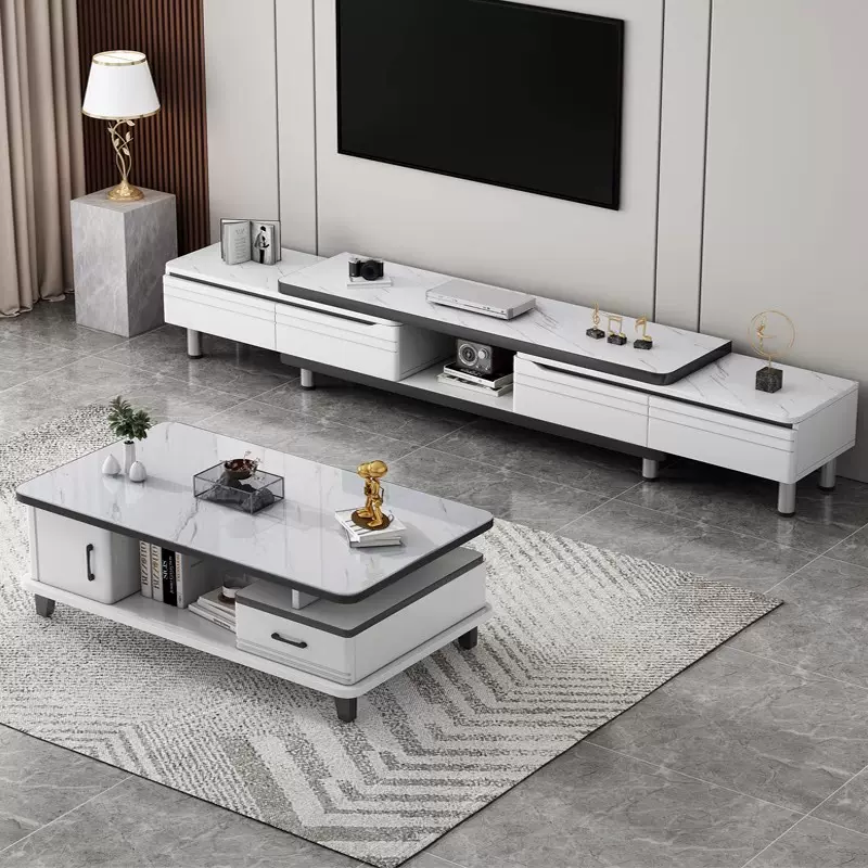 电视柜茶几组合小户型简约桌子小茶桌电视柜子套装家用客厅茶几桌