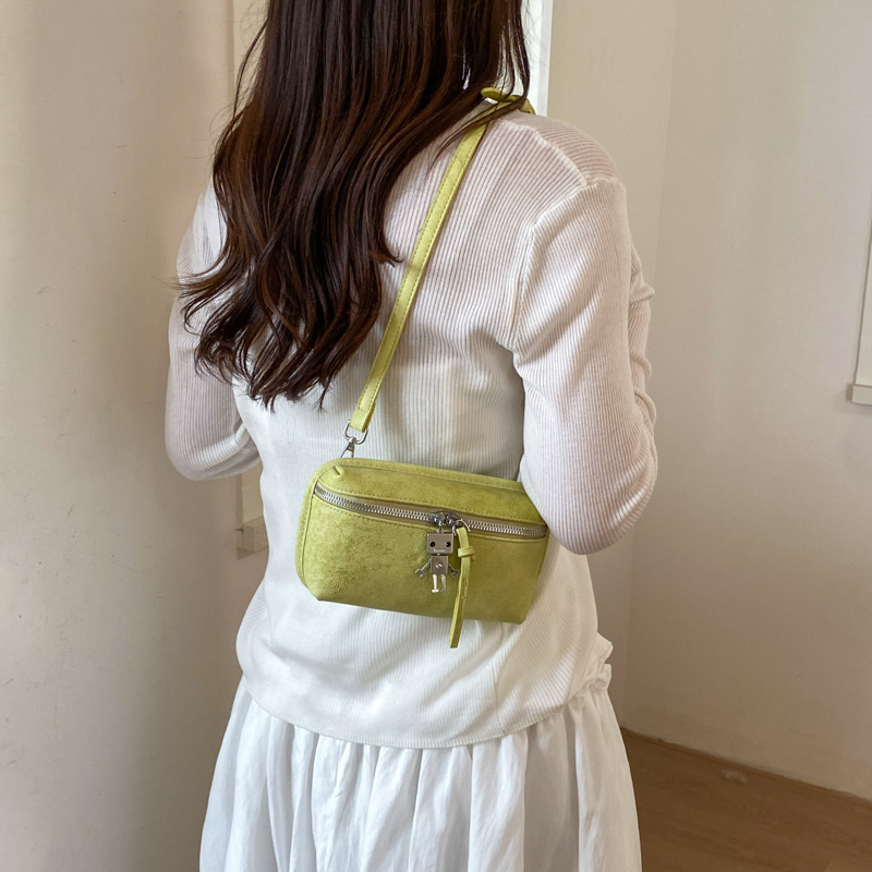 Ins Style Mini Crossbody Bag for Women 2026 New Korean Style Solid Color Small Square Bag Simple and Versatile Commuter Coin Purse
