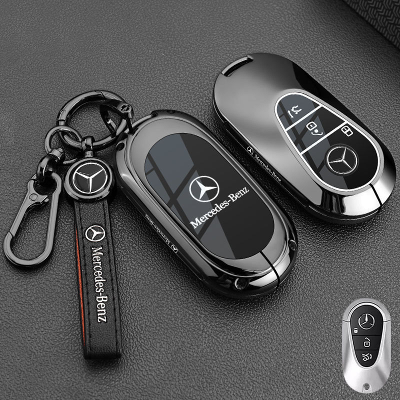 专用奔驰e300l钥匙套E级C级c260l/c200l/a200l/glc300l高级壳|undefined