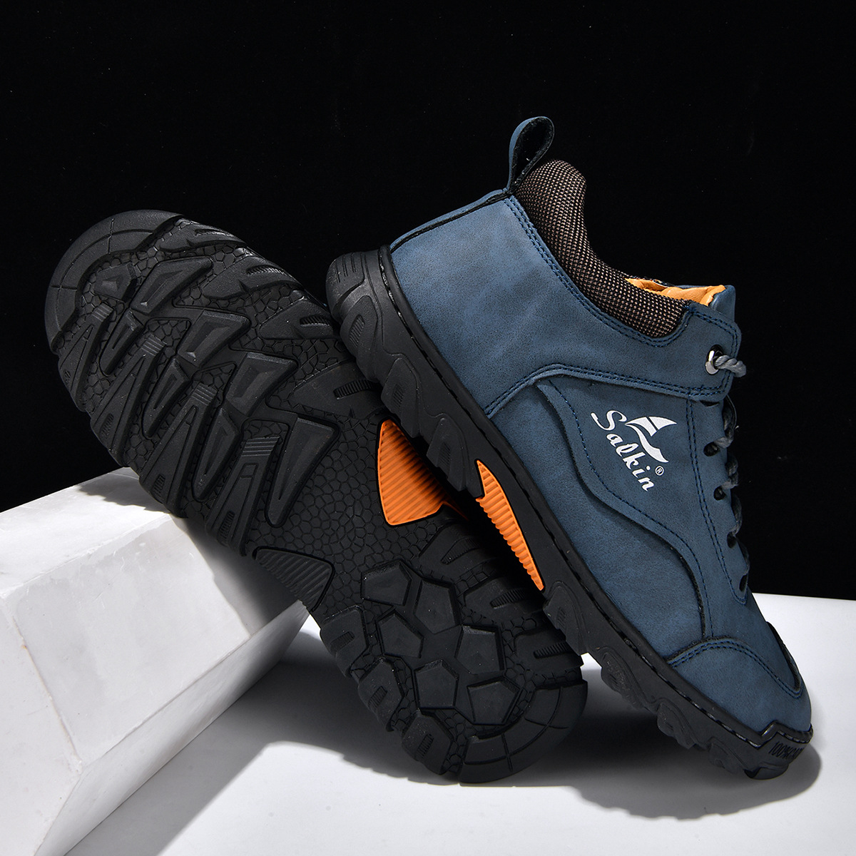 Men's Plus Size Pu Leather Casual Ankle Boots With Lace-up Design_voghion.com