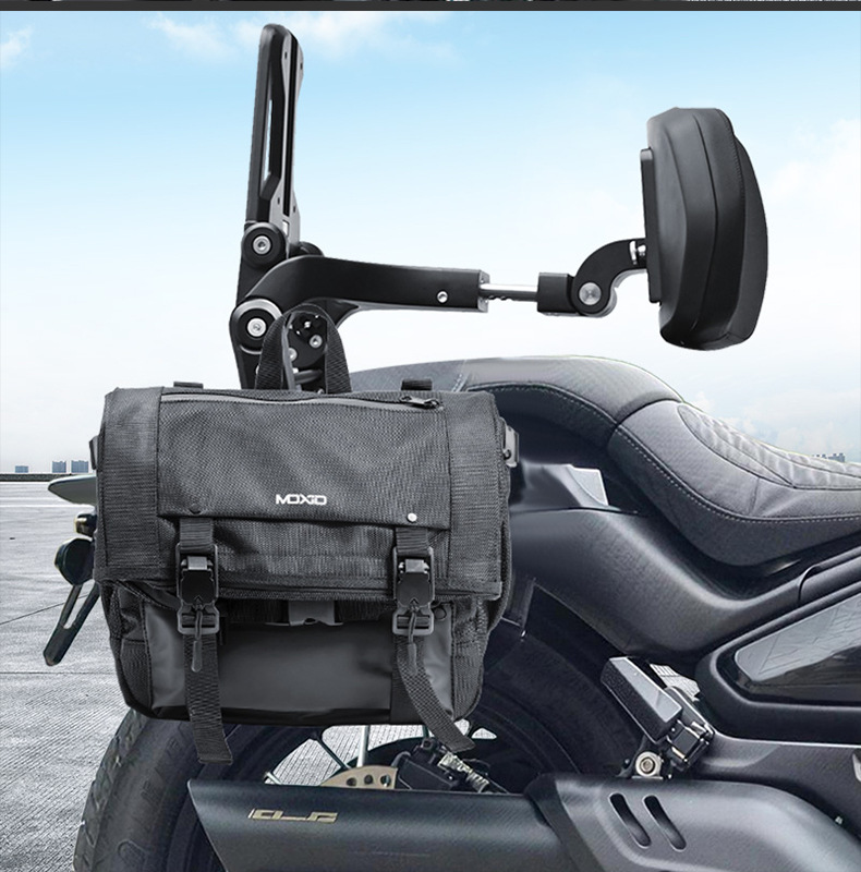 Suitable for Cfmoto 550Clc Bumper Folding Backrest Quick-Release Side Bag Rear Backrest Passenger Backrest Rear Rack Modification