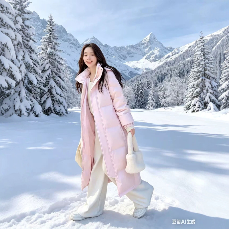 2025 Winter Thickened High-End Version of the School Uniform Style, Extended-Length down Jacket, Unisex, Outdoor Water-Resistant for Northeast 2025 Winter Thickened High-End Version of the School Uniform Style, Extended-Length down Jacket, Unisex, Outdoor Water-Resistant for Northeast
