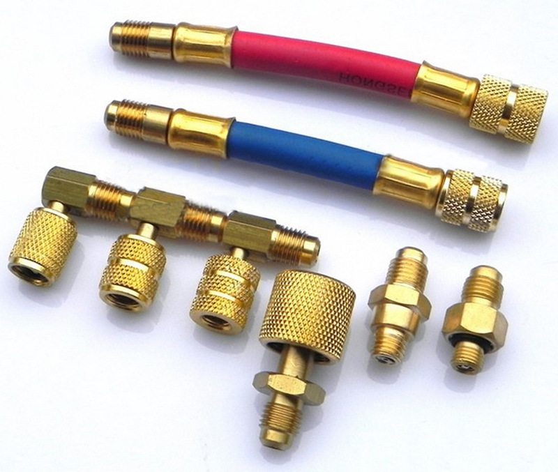 R134A R12 Multifunctional Refrigerant Conversion Connector Car Air Conditioning Repair Refrigeration Tool Refrigerant Charging Tool