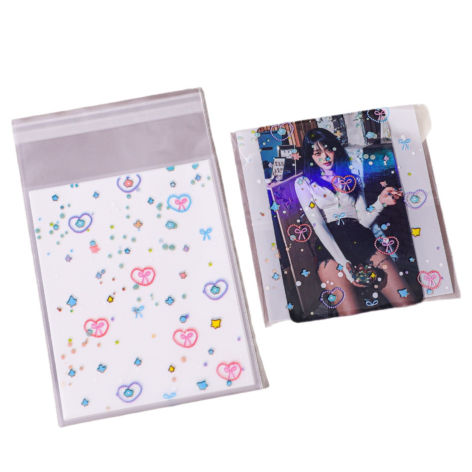 源工場の新型の清新な愛の要素は自分で袋の小さい掛け物の贈り物の包装袋のアクセサリーの包装袋をくっつけます。