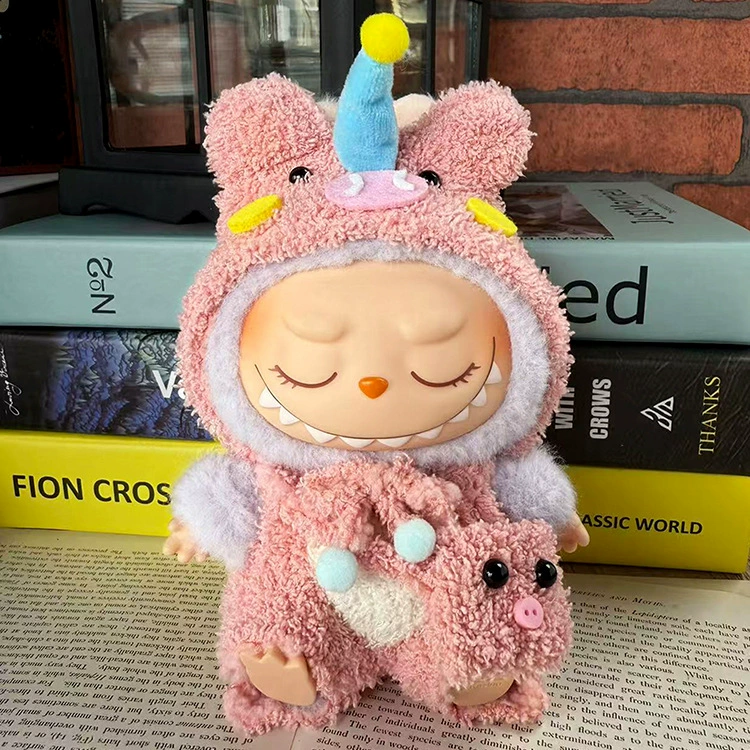 Сначала, второе и третье поколения одежный подвес Labubu, одежда подвес Labubu, надхалюй костюм трендовый