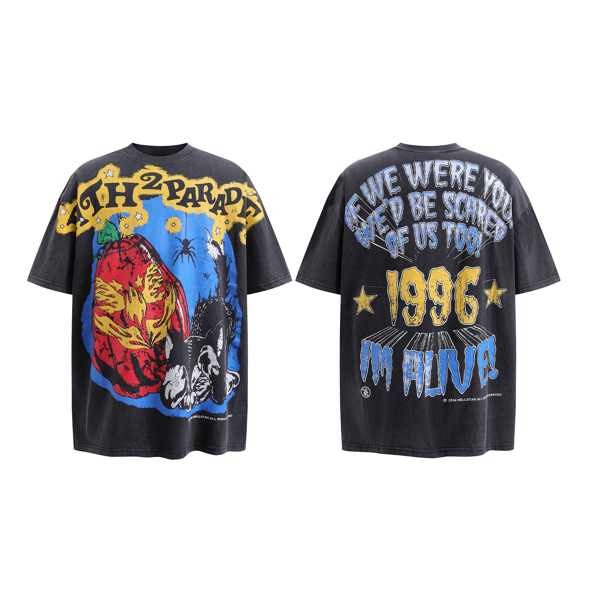 2023 verano nuevo estilo marca de moda europea y americana para hombres y mujeres con el mismo estilo suéter suelto camiseta de manga corta adolescente casual tee