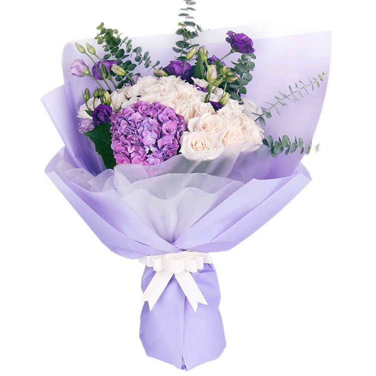 Papel de Regalo Estilo Pera de Roland, Papel Simple de Color Sólido para Envolver Flores, Papel Perlado para Envolver Ramos