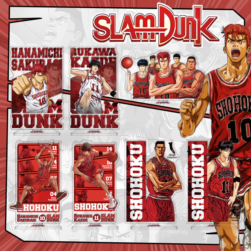 [Slam Dunk Stand] Animation Cartoon Acrylic Peripheral Stand 16cm Sakuragi Hanamichi Rukawa Kaede