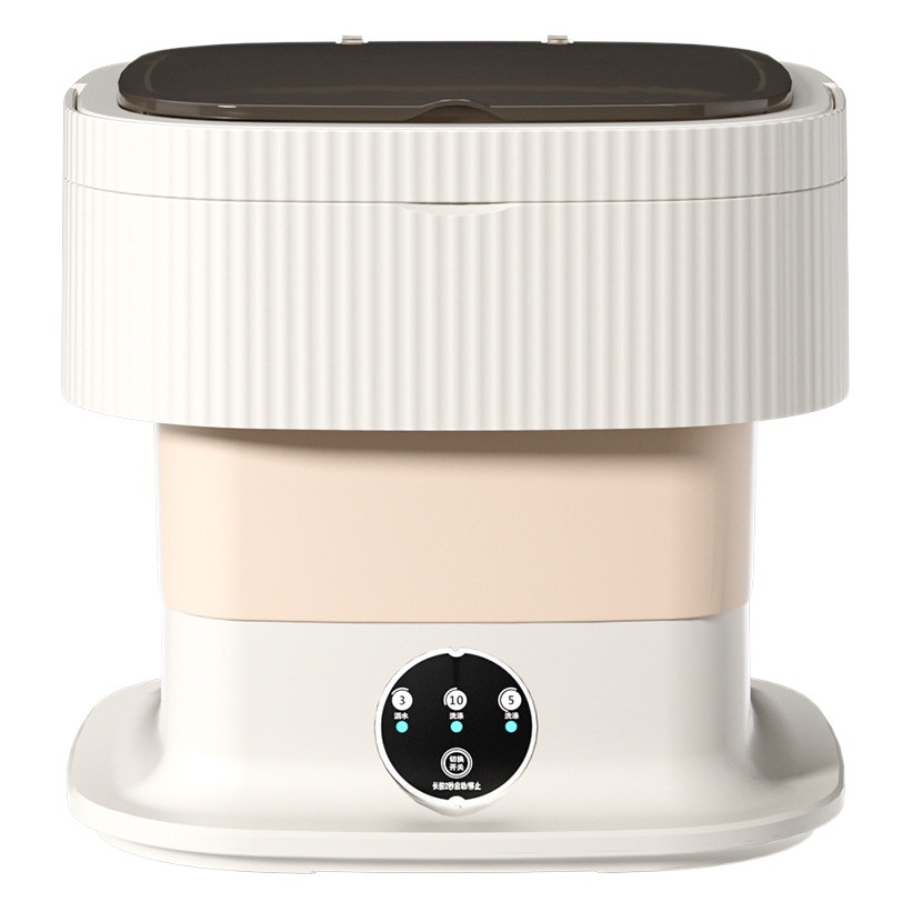 Lavadora plegable transfronteriza dormitorio pequeño lavado automático integrado portátil ropa interior infantil mini lavadora